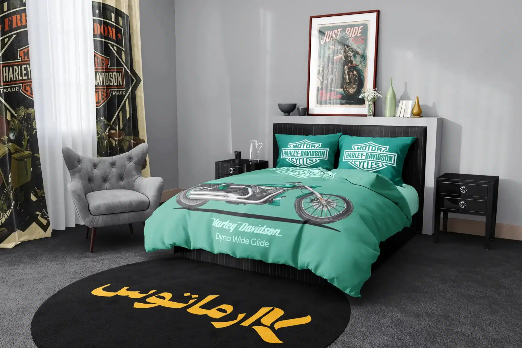 روتختی طرح هارلی دیویدسون Harley Davidson کد 3 5,900,000&Nbsp;تومان &Ndash; کارماتوس روتختی طرح هارلی دیویدسون Harley Davidsonیک و دو نفره - کارماتوس