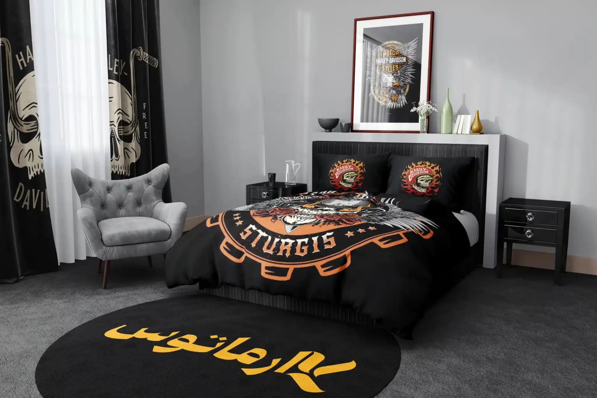 روتختی طرح هارلی دیویدسون Harley Davidson کد 4 5,900,000&Nbsp;تومان &Ndash; کارماتوس روتختی طرح هارلی دیویدسون Harley Davidsonیک و دو نفره - کارماتوس