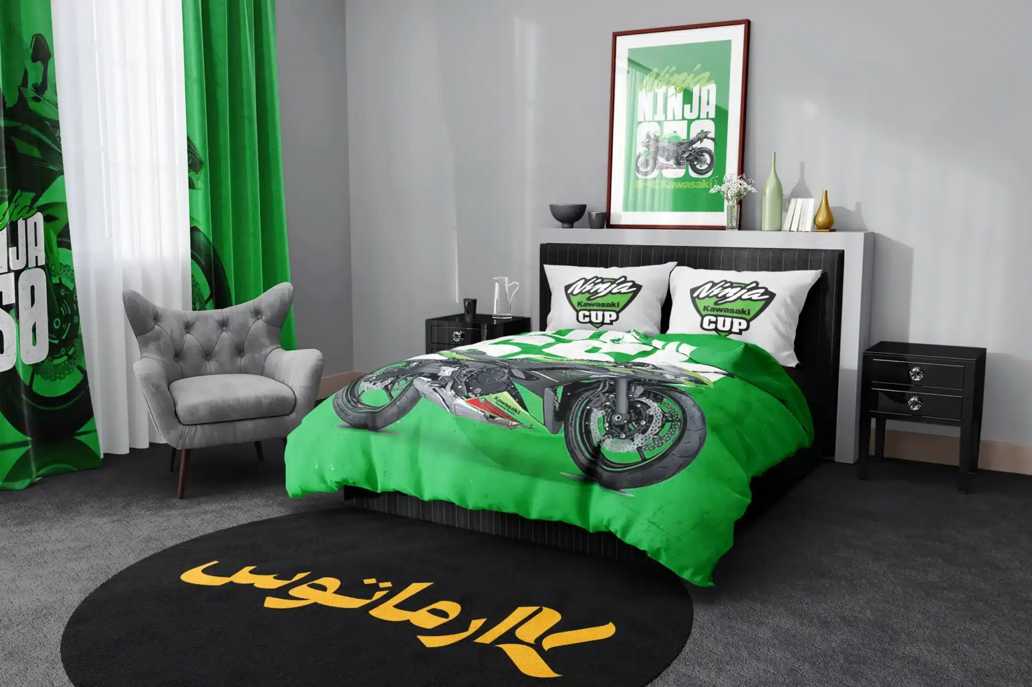 روتختی طرح کاوازاکی Kawasaki کد 2 5,900,000&Nbsp;تومان &Ndash; کارماتوس روتختی طرح کاوازاکی Kawasaki یک و دو نفره - کارماتوس