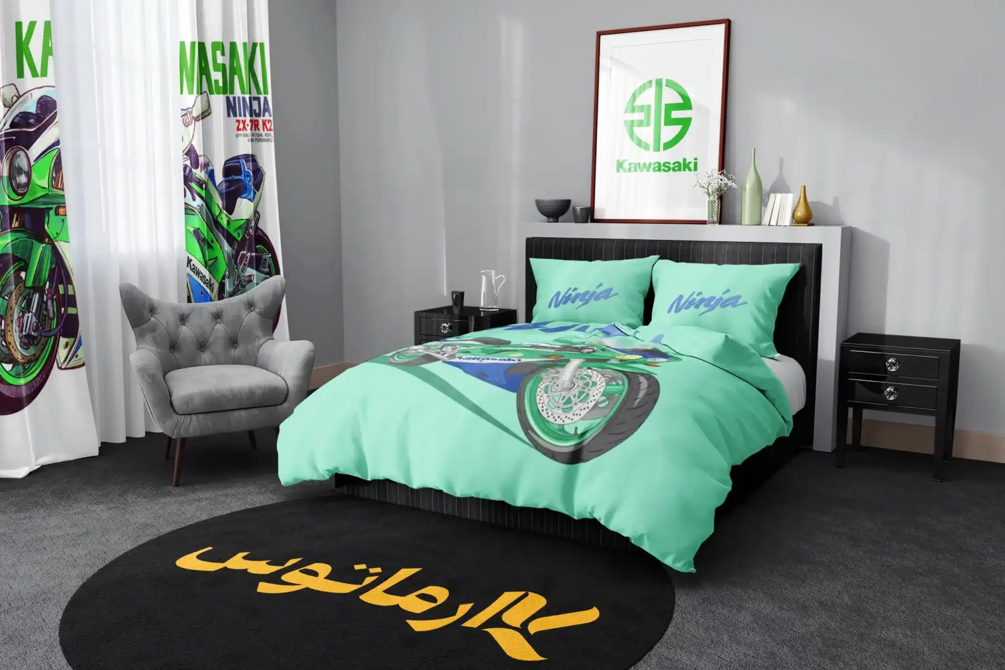 روتختی طرح کاوازاکی Kawasaki کد 3 5,900,000&Nbsp;تومان &Ndash; کارماتوس روتختی طرح کاوازاکی Kawasaki یک و دو نفره - کارماتوس