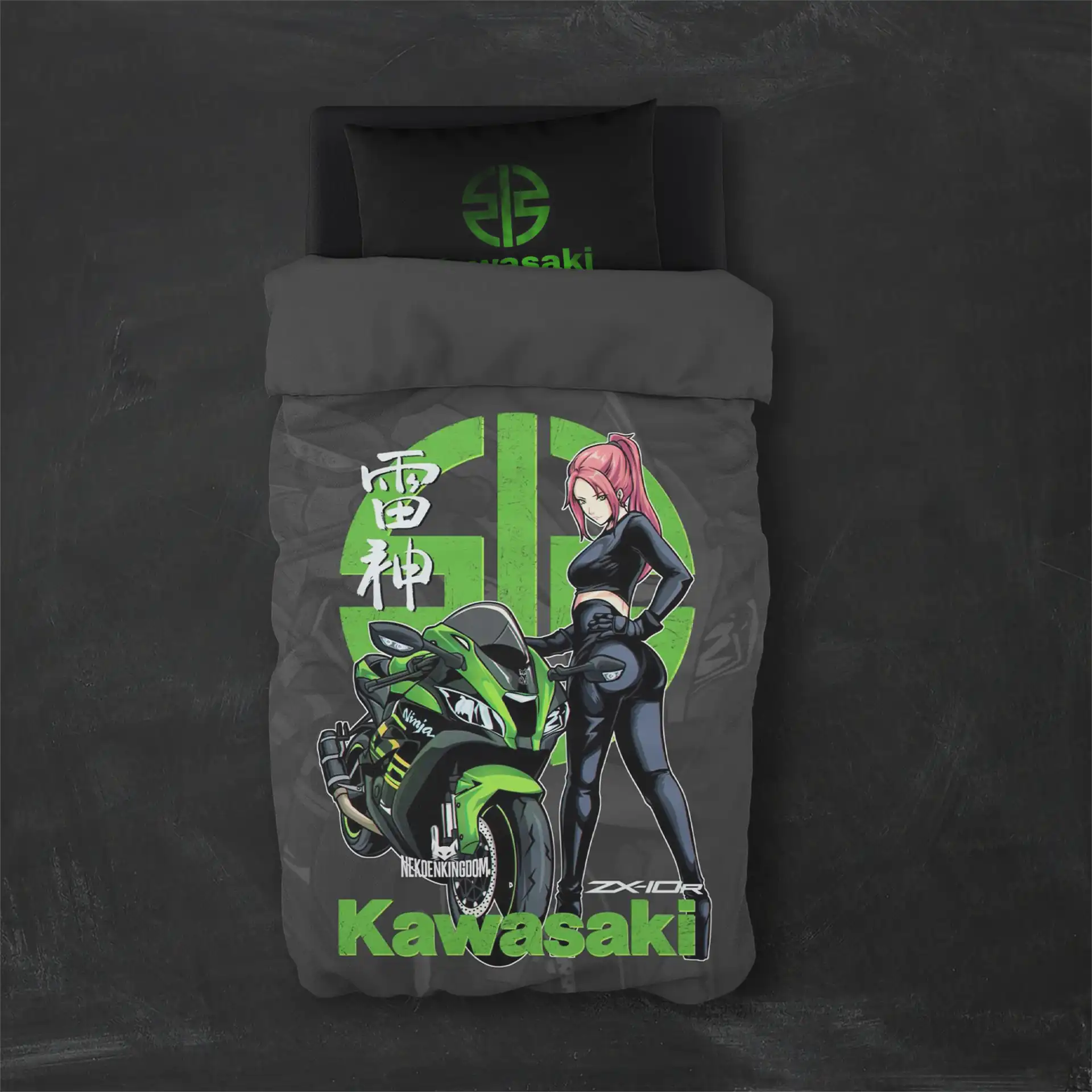 روتختی طرح کاوازاکی Kawasaki کد 4 5,900,000&Nbsp;تومان &Ndash; کارماتوس خرید روتختی طرح کاوازاکی Kawasaki یک و دو نفره - کارماتوس (دکوراسیون, روتختی, روتختی موتور سیکلت) از کرماتوس