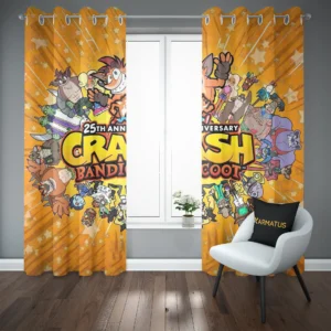 خرید و قیمت پرده پانچ طرح کراش باندیکوت Crash Bandicoot - کارماتوس