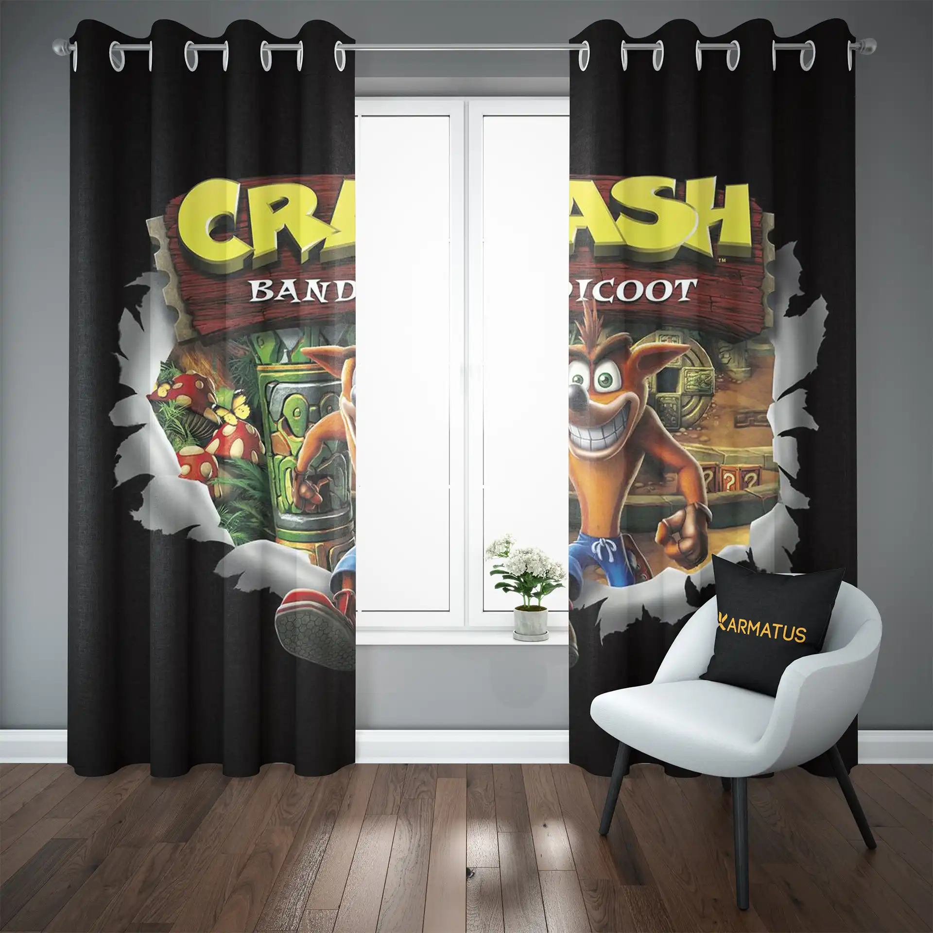 پرده پانچ گیم کراش باندیکوت | کالکشن Game - مدل Cb-002 3,499,000&Nbsp;تومان &Ndash; کارماتوس خرید و قیمت پرده پانچ طرح کراش باندیکوت Crash Bandicoot - کارماتوس