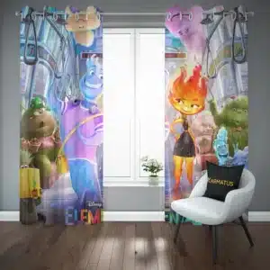 پرده پانچ طرح المنتال Elemental