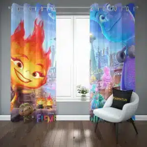 پرده پانچ طرح المنتال Elemental