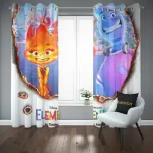 پرده پانچ طرح المنتال Elemental