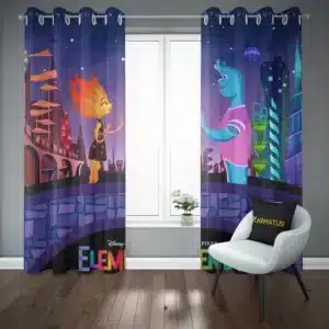 پرده پانچ طرح المنتال Elemental