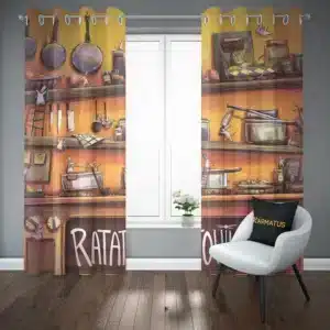 پرده پانچ طرح موش سراشپز Ratatouille