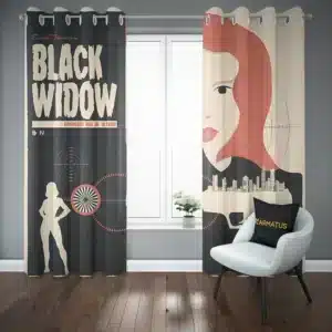 پرده پانچ طرح بیوه سیاه Black Widow
