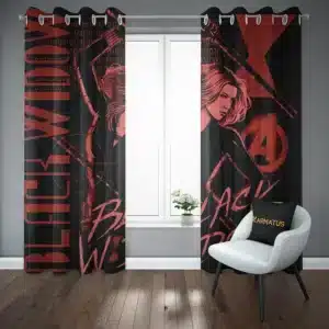 پرده پانچ طرح بیوه سیاه Black Widow