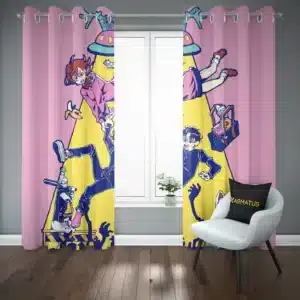 پرده پانچ طرح داندادان Dandadan