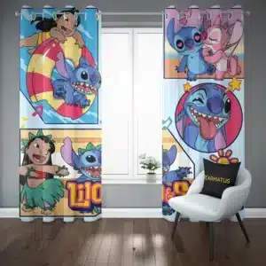 پرده پانچ طرح لیلو و استیچ Lilo &Amp; Stitch