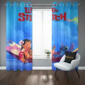 پرده پانچ طرح لیلو و استیچ Lilo &Amp; Stitch