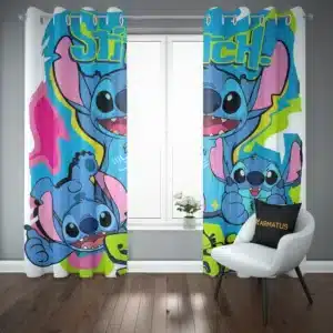 پرده پانچ طرح لیلو و استیچ Lilo &Amp; Stitch