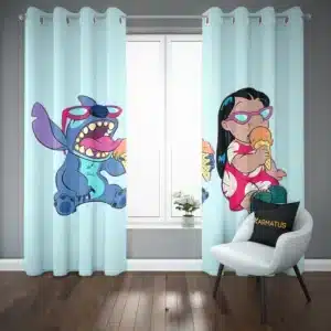 پرده پانچ طرح لیلو و استیچ Lilo &Amp; Stitch