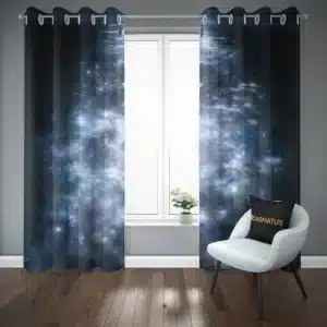 پرده پانچ طرح اسمان شب و ستاره Sky Night &Amp;Amp; Stars