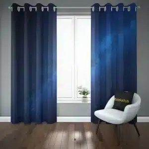 پرده پانچ طرح اسمان شب و ستاره Sky Night &Amp; Stars