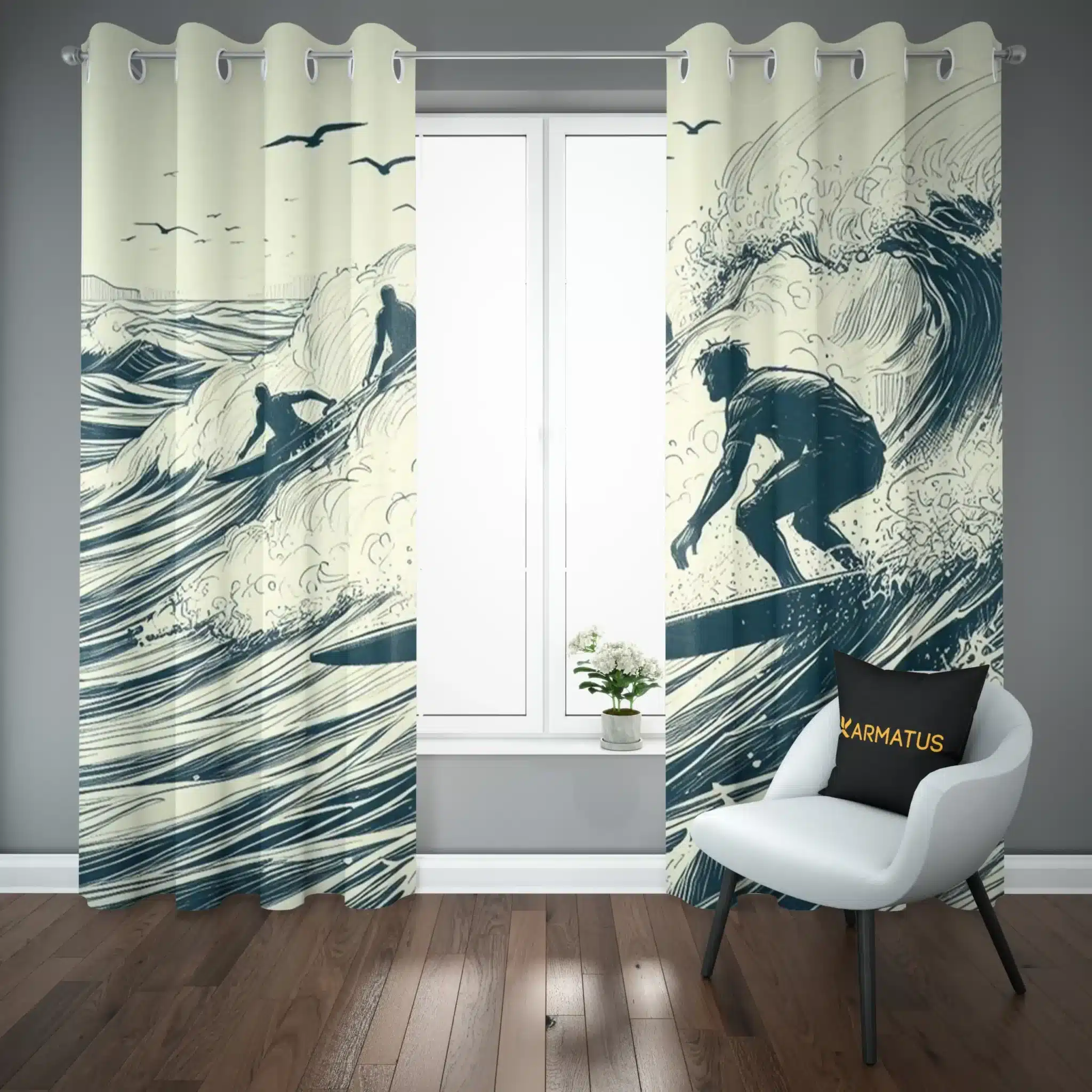 پرده پانچ طرح موج سواری Surfing Vibes کد 9 3,499,000&Nbsp;تومان &Ndash; کارماتوس پرده پانچ طرح موج سواری Surfing Vibes