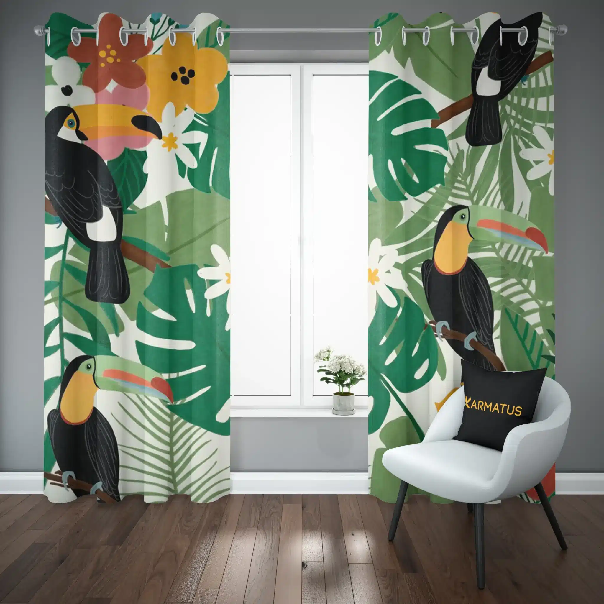 پرده پانچ طرح پرنده های استوایی Tropical Birds کد 3 3,499,000&Nbsp;تومان &Ndash; کارماتوس پرده پانچ طرح پرنده های استوایی Tropical Birds