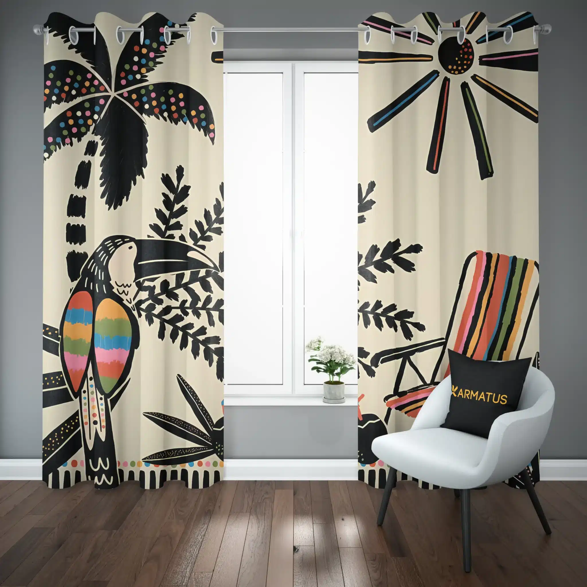 پرده پانچ طرح پرنده های استوایی Tropical Birds کد 4 3,499,000&Nbsp;تومان &Ndash; کارماتوس پرده پانچ طرح پرنده های استوایی Tropical Birds