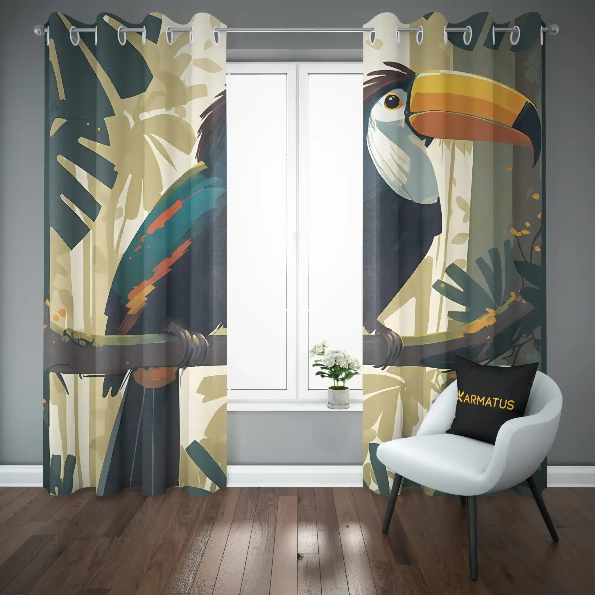 پرده پانچ طرح پرنده های استوایی Tropical Birds کد 6 3,499,000&Nbsp;تومان &Ndash; کارماتوس پرده پانچ طرح پرنده های استوایی Tropical Birds