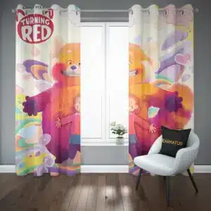 پرده پانچ طرح قرمز شدن Turning Red