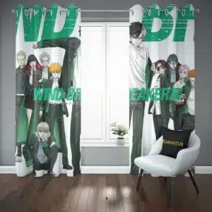 پرده پانچ طرح باد شکن Wind Breaker