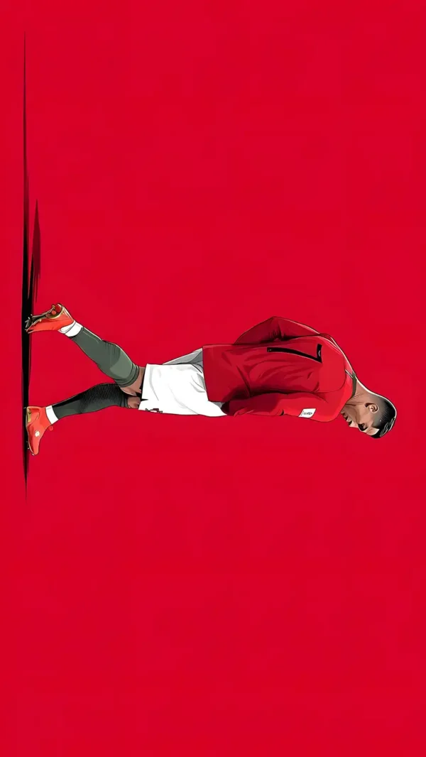 والپیپر رونالدو با پیراهن قرمز تیم ملی پرتغال در جام ملت‌های اروپا