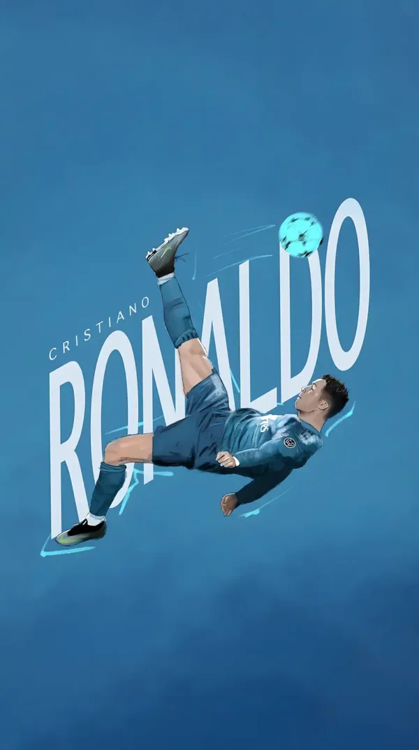 تصویر زمینه رونالدو در لباس یوونتوس در حال شوت به دروازه در سری آ ایتالیا