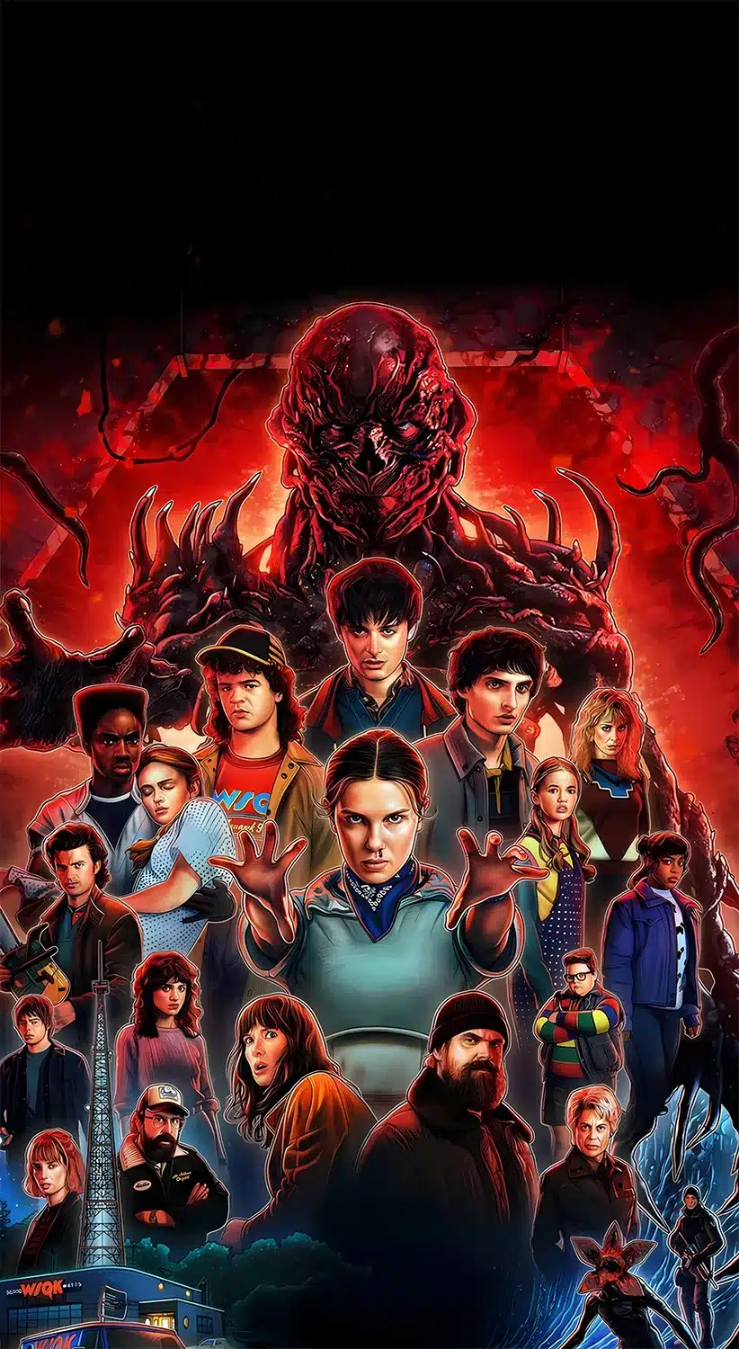 والپیپر Stranger Things 5 با کیفیت 4K - پوستر رسمی فصل پنجم