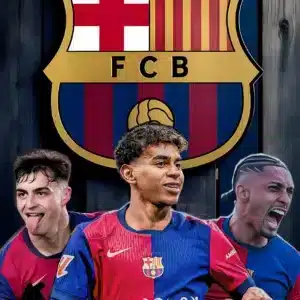 دانلود Barcelona والپیپر با طرح لوگوی اصلی و پس زمینه گرافیکی