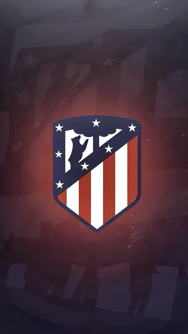 والپیپر Atletico Madrid تم تاریک مینیمال برای گوشی
