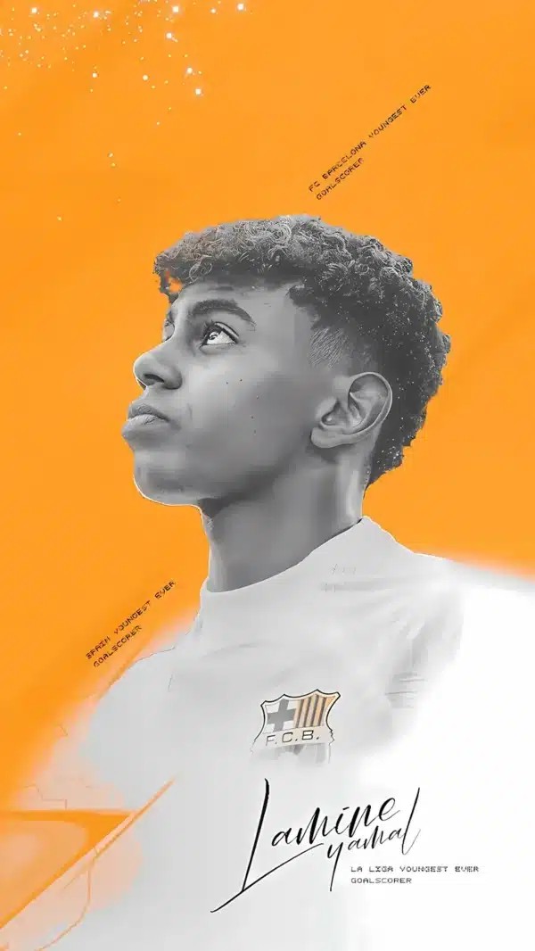 پرتره سینمایی لامین یامال - والپیپر 4K